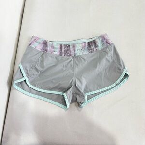 Ivivva Athleisure Short Size 14 Built-In Brief Gray Muti Tie Dye Waist